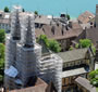 Conservation et Restauration de la Collégiale dde Neuchâtel: Vue aérienne des deux flèches - image 2/6