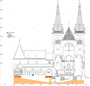 Conservation et Restauration de la Collégiale dde Neuchâtel: Vue aérienne des deux flèches - image 2/6